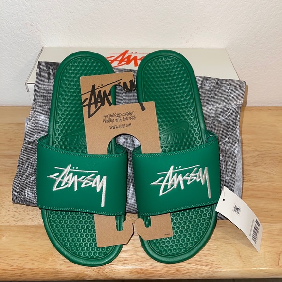Stussy Other - 🔸HOST PICK🔸 Stussy X Nike Benassi Slides Sz 10
